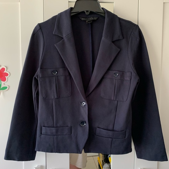 Marc Jacobs Womens Navy Jacket Size Medium - Picture 2 of 7